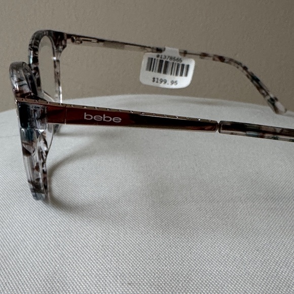 Bebe Women's Elegant Patterned Glasses - Blue/Brown Floral BB5215 - Picture 2 of 12